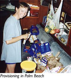 Amy and her groceries